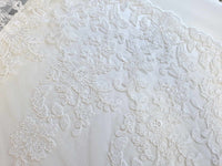 Dentelle ivoire bord festonné 93048 · vue 4