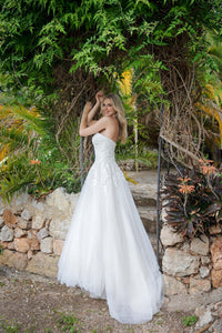 Robe de mariée princesse, bustier, taille 44 · vue 3