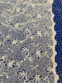 Dentelle perlée écru COUPON · vue 3