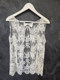 Top mariée dentelle française ivoire clair – Dos ouvert nœud – Taille 40 Lambert Creation · vue 5