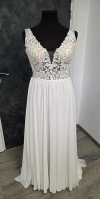 Robe fluide modèle FLUORITE de Bianco 36 ET 40/42 · vue 4