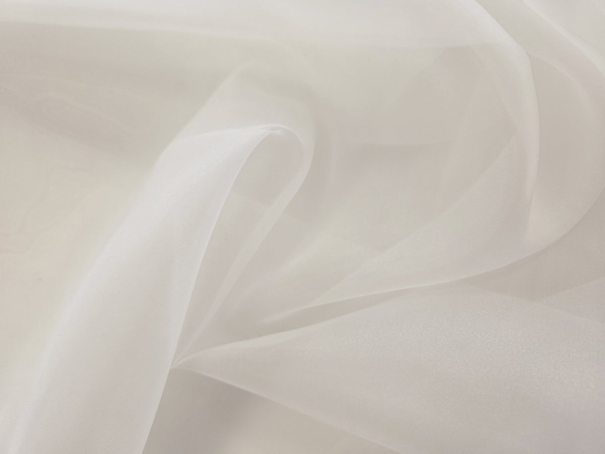 Organza ivoire clair, tissu pour robe de mariée