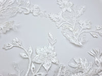 Lot de 5 motifs ivoire clair avec sequins · vue 2
