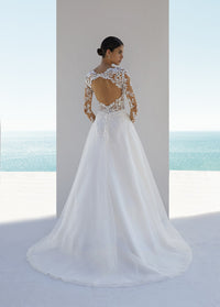 Robe de mariée à manches longues EQUINOXE · vue 2