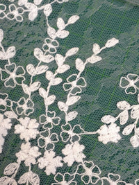 Dentelle tulle brodé blanc · vue 4