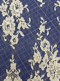 Coupon dentelle de Calais, dentelle de Caudy ivoire · vue 4