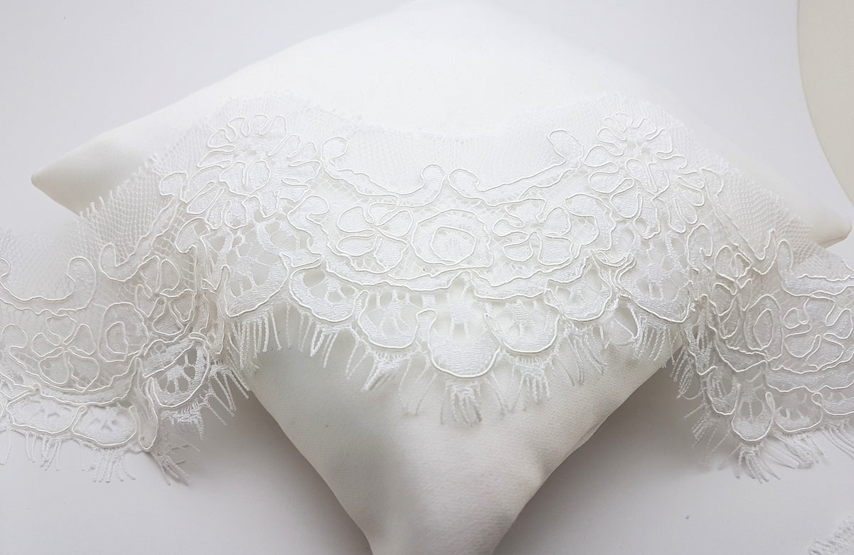 Dentelle, galon, guipure ivoire clair