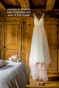 Satin duchesse rose pale P44 · vue 2