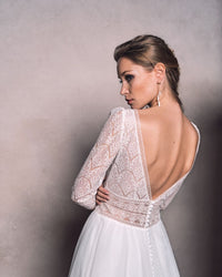 Dentelle de Calais Caudry avec motifs rétro · vue 4