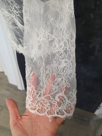Top de mariée dentelle ivoire – Manches 3/4 – Taille L · vue 7