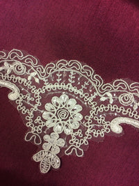 Galon de dentelle pour robe de mariée ivoire avec sequins · vue 5