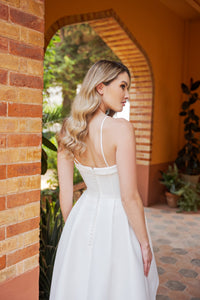 robe courte asymétrique 38 · vue 3