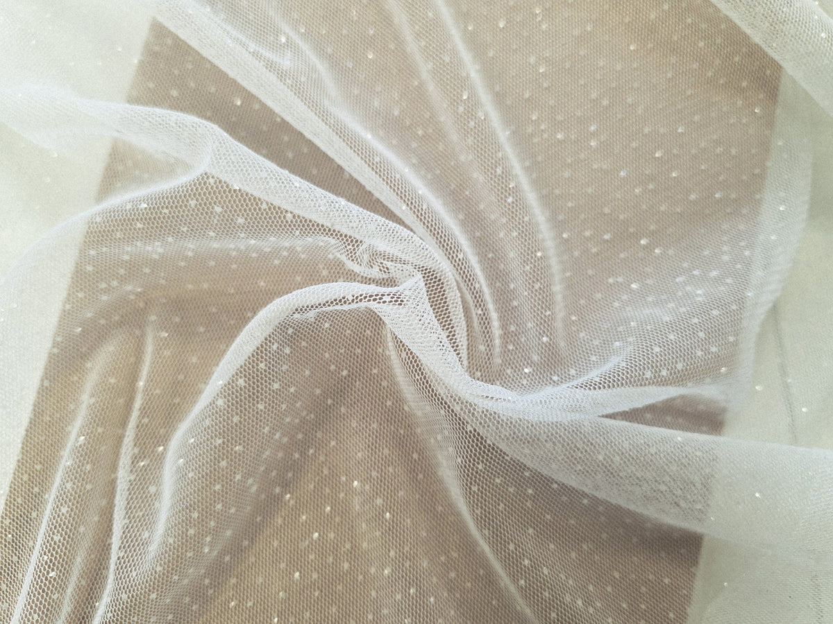 Tulle pailleté extra souple avec gros points pailletés
