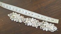 Motif strass à coudre pour robe mariée cocktail communion · vue 3