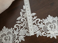 Galon Dentelle Guipure Bohème Mariée – Motifs Arabesques & Fleurs pour Créations · vue 2