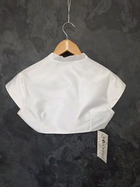 Bolero en taffetas blanc pour mariée , coupe courte , taille 38 · vue 9