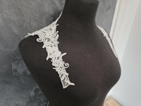 Cache épaules en guipure pour robe de mariée ivoire · vue 4