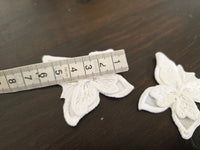 2 motifs papillons à coudre ivoire · vue 2