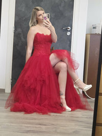 Robe en mouchoirs de tulle rouge BARBAPAPA · vue 2