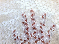 Dentelle mandala rond bohème point · vue 3