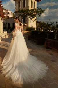 robe de mariée avec manches Carnélian Bianco taille 36/38 46/48