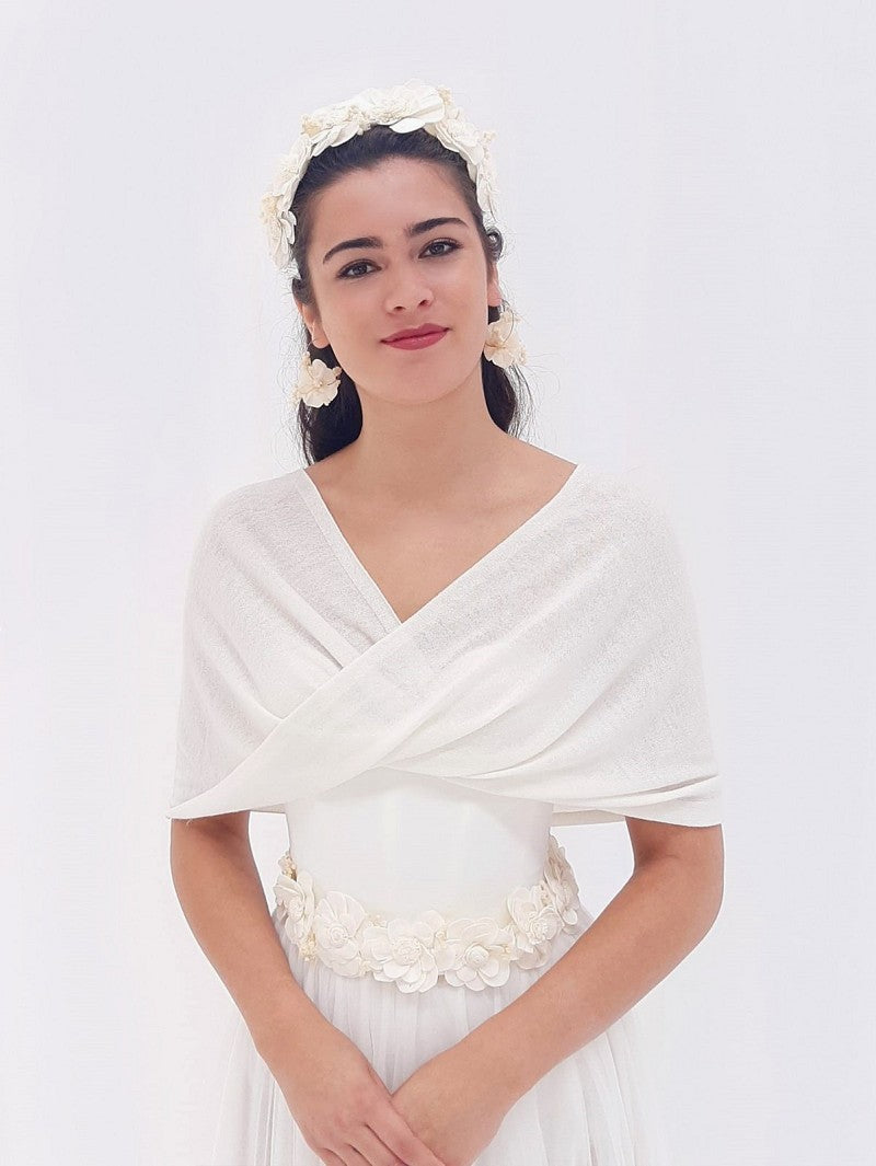 Etole tube soft touch ivoire pour robe de mariée