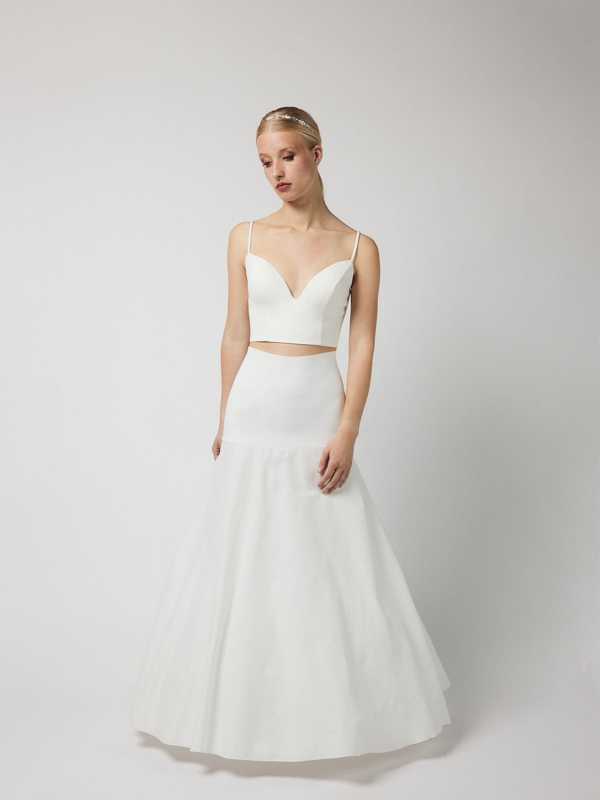 Jupon 2 cerceaux robe de mariée petite princesse trapèze 230 CM ivoire