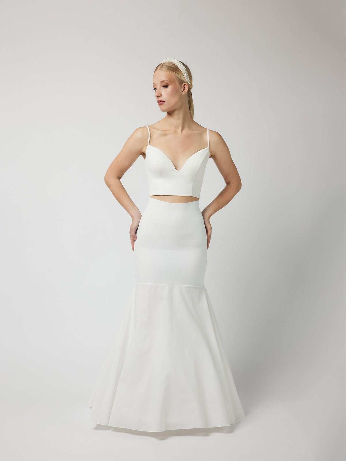 Jupon 1C 200 cm doublé surjupe pour robe de mariée sirène