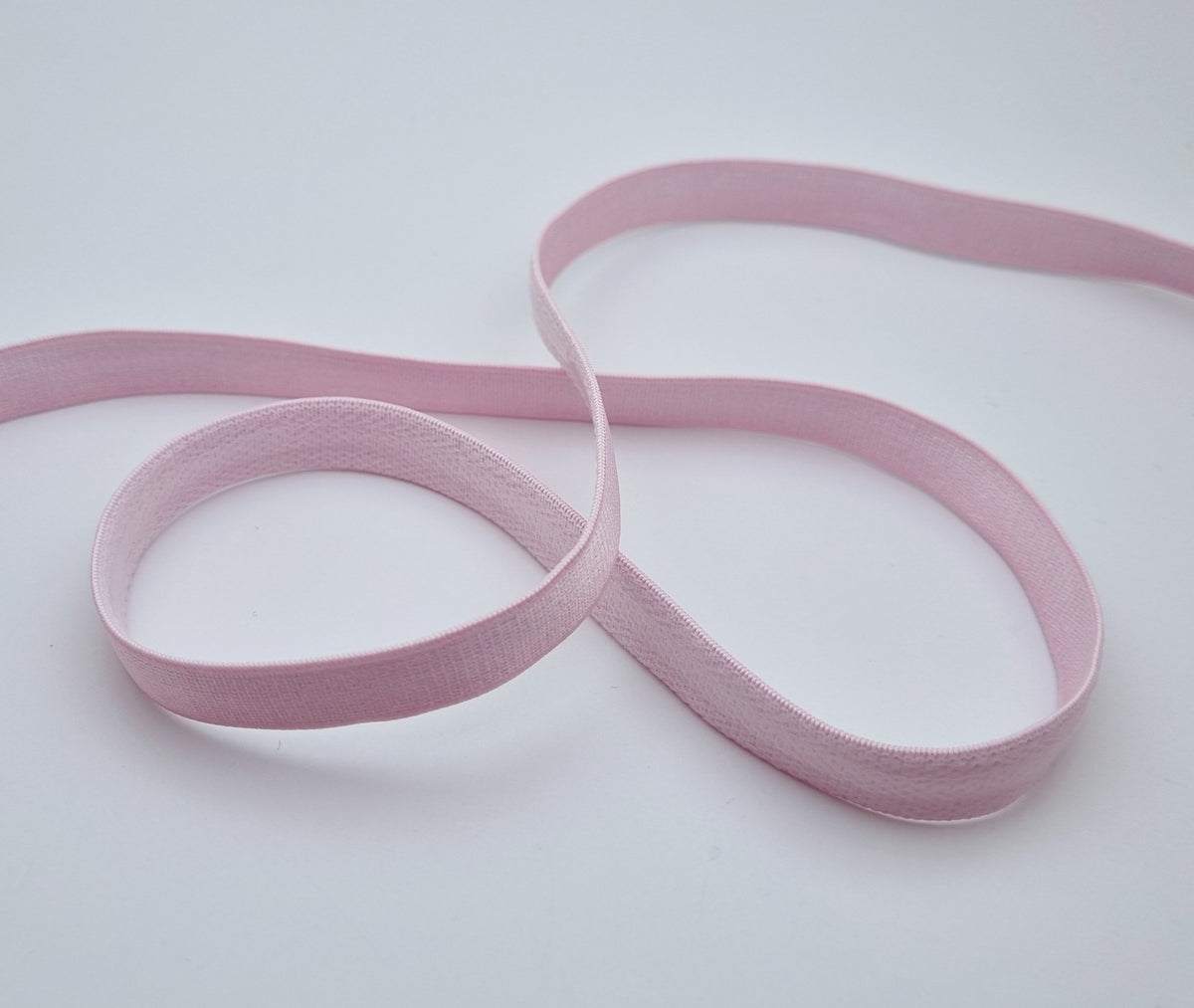 élastique anti-glisse rose 12mm