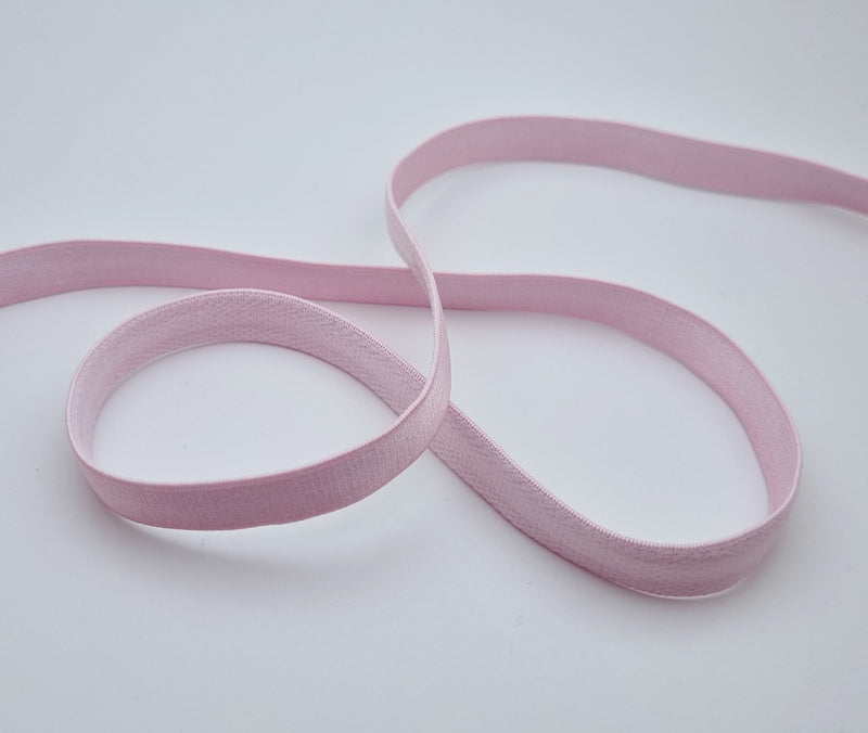 élastique anti-glisse rose 12mm