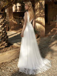 Robe MONICA Bianco DESTOCKAGE · vue 4