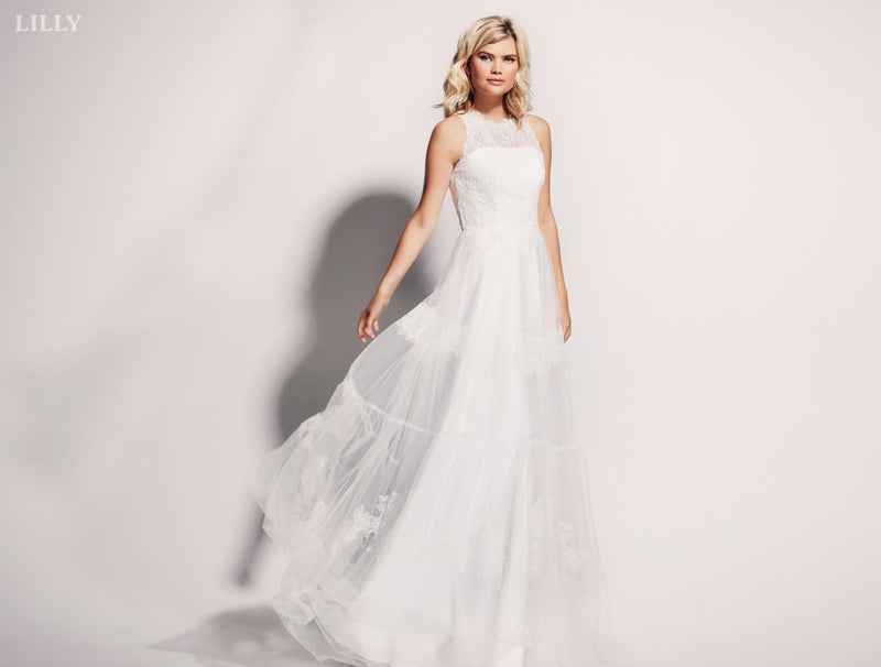 Robe de mariée dentelle et tulle, Hippie chic 38