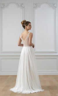 Très belle robe de mariée bohème ANGE Lambert Créations · vue 4