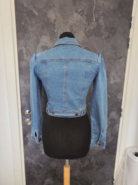 Veste jeans pour mariée manches bombées · vue 7