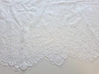 Coupon dentelle blanc soie 65cm · vue 2