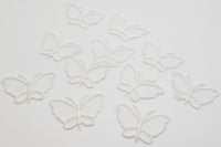 Papillons organza ivoire