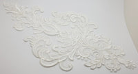 Motif pour robe de mariée losange dentelle ivoire 30CM