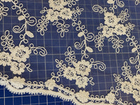 Dentelle tulle brodé ivoire · vue 5