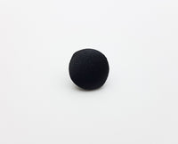 Boutons recouverts satin noir · vue 2