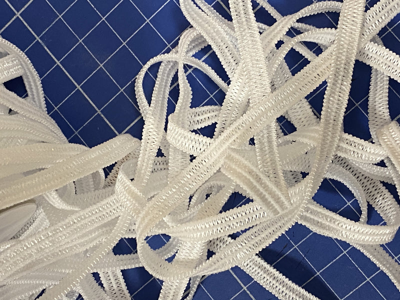 Elastique blanc 5mm extra souple