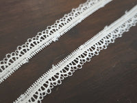 Galon dentelle guipure fine ivoire clair
