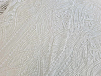 Dentelle arabesque moderne brillance sequins ivoire · vue 4