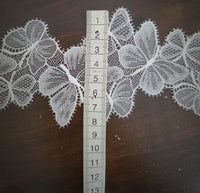 Galon de dentelle fine papillon ivoire · vue 2