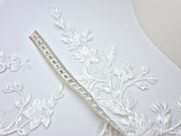 Lot de 5 motifs ivoire clair avec sequins · vue 3