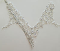 Motif perles et strass pour ceinture ou encolure à coudre · vue 3