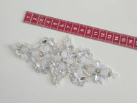 Motif strass et perles brillant pour cocktail mairée motif central · vue 2