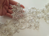 Galon ceinture strass pour robe de mariée princesse