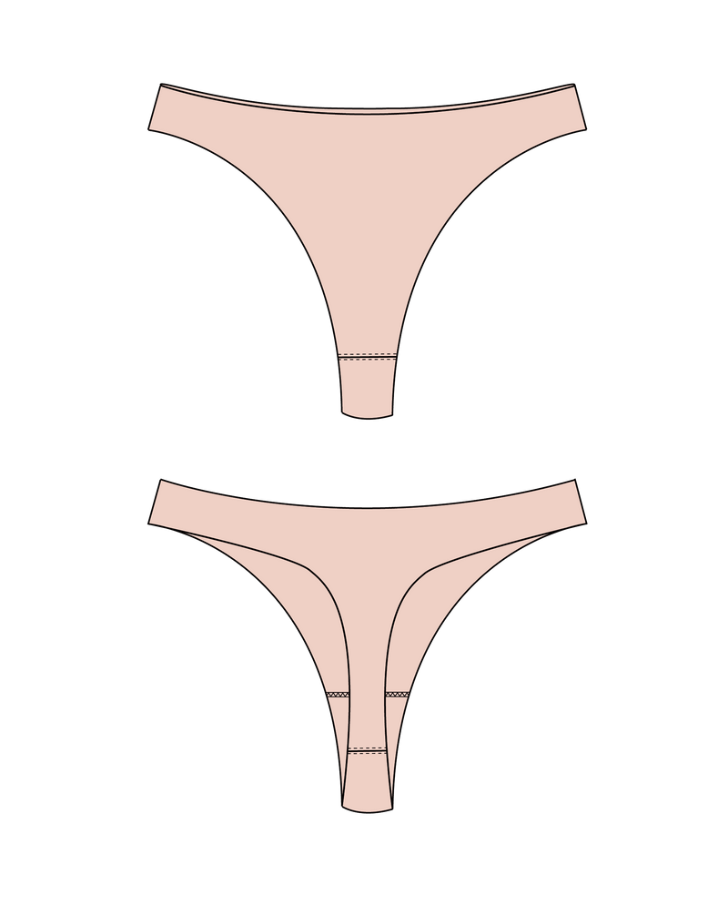 String magique invisible Back to glam nude