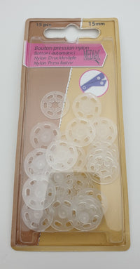 Boutons pressions nylon 7.10.15mm · vue 3