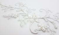 Motif brillant blanc pour robe de mariée · vue 2